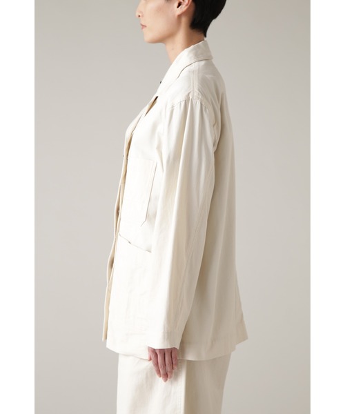 MHL.（エムエイチエル）の「LIGHT ORGANIC COTTON DRILL（テーラードジャケット・レディース・ナチュラル/カーキ・2/1）」の10枚目の写真