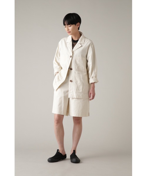 リネン混✨人気のLサイズ✨MHL. エムエイチエル ワークジャケット ベージュ リネン混✨人気のLサイズ✨MHL. エムエイチエル ワーク