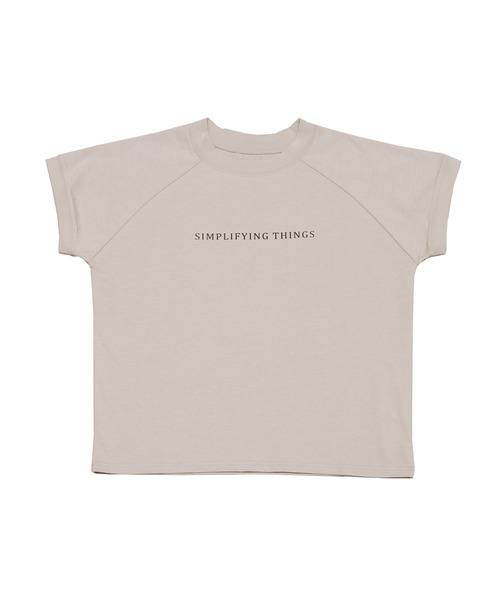 reca（レカ）の「シンプルちびロゴTシャツ（Tシャツ/カットソー・レディース・オフホワイト/ブラック/グレイッシュベージュ・FREE）」の9枚目の写真