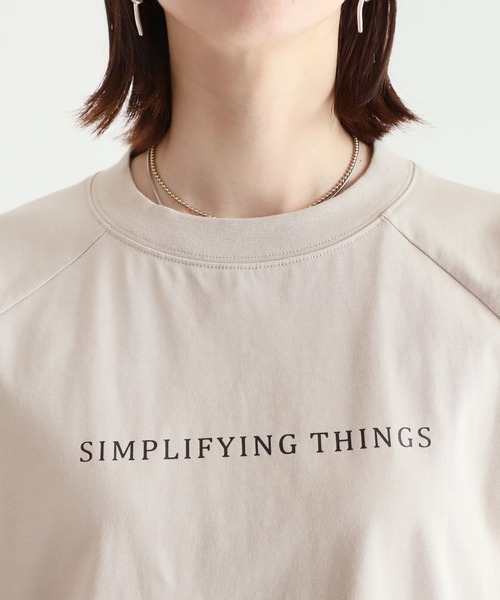 reca（レカ）の「シンプルちびロゴTシャツ（Tシャツ/カットソー・レディース・オフホワイト/ブラック/グレイッシュベージュ・FREE）」の16枚目の写真