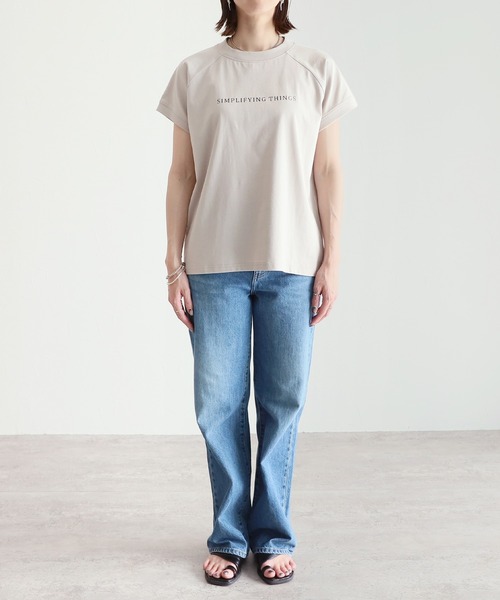 reca（レカ）の「シンプルちびロゴTシャツ（Tシャツ/カットソー・レディース・オフホワイト/ブラック/グレイッシュベージュ・FREE）」の19枚目の写真