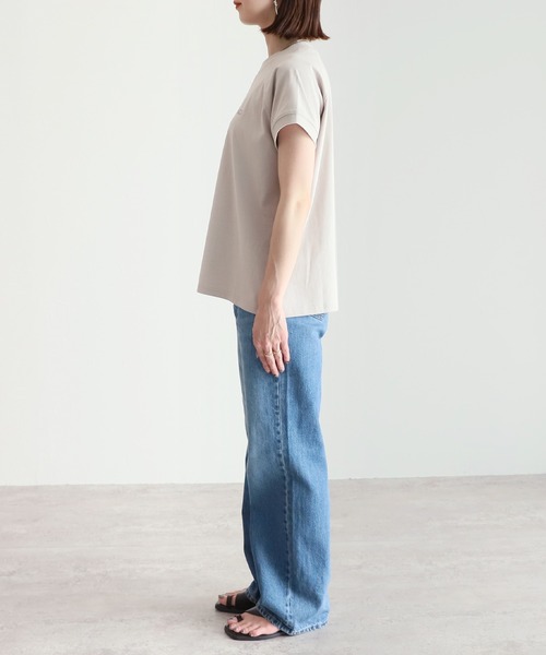 reca（レカ）の「シンプルちびロゴTシャツ（Tシャツ/カットソー・レディース・オフホワイト/ブラック/グレイッシュベージュ・FREE）」の20枚目の写真
