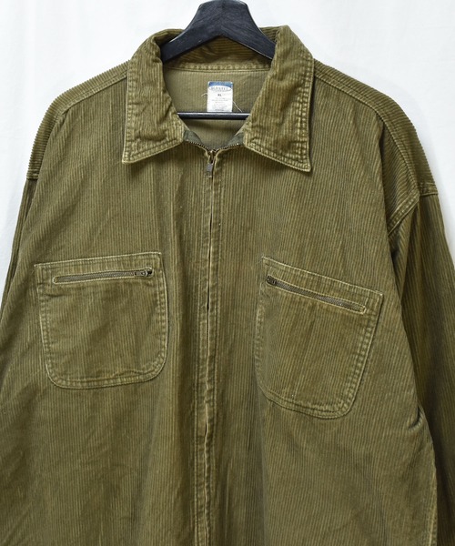 OLD NAVY（オールドネイビー）の「【ヴィンテージ古着】Y2K OLD NAVY/オールドネイビー 長袖 フルジップ コーデュロイシャツ（シャツ/ブラウス・メンズ・カーキ・X-LARGE）」の5枚目の写真