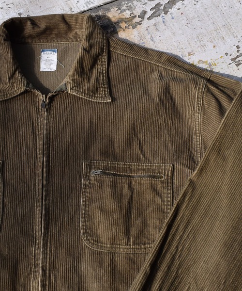 OLD NAVY（オールドネイビー）の「【ヴィンテージ古着】Y2K OLD NAVY/オールドネイビー 長袖 フルジップ コーデュロイシャツ（シャツ/ブラウス・メンズ・カーキ・X-LARGE）」の2枚目の写真
