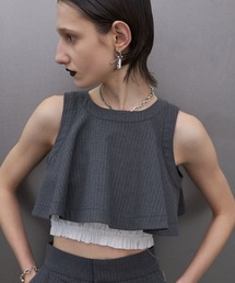 PAFFHEM CROP TANKTOP/パフヘムクロップタンクトップ