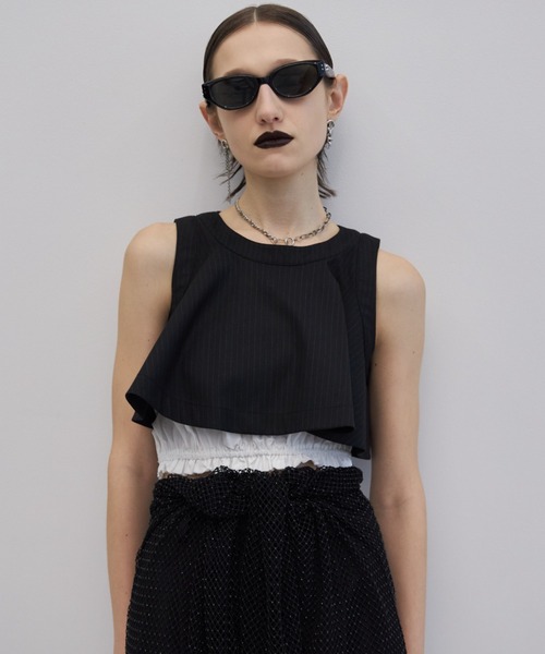 josemoon タンクトップ セール】LAME SHEER KNIT TANKTOP/ラメシアーニットタンクトップ