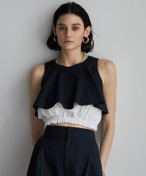 セール】LAME SHEER KNIT TANKTOP/ラメシアーニットタンクトップ