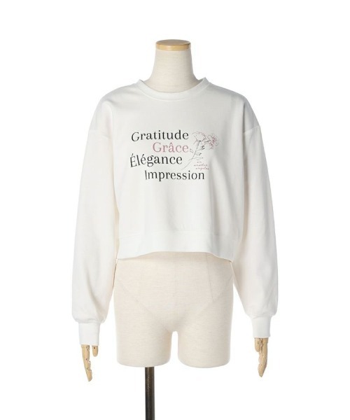 an another angelus(アンアナザーアンジェラス)の「フラワーランゲージロゴプリントカットソー/ananotherangelus/fint フィント(Tシャツ/カットソー・レディース・ライトグリーン/オフホワイト/グレイッシュベージュ・FREE)」の18枚目の写真