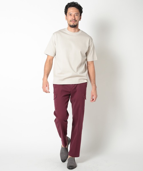 MEN'S BIGI（メンズビギ）の「60/2マーセライズジャージクルーネックTEE（Tシャツ/カットソー・メンズ・ベージュ/ブラック/ホワイト/ブルー・02/03/04）」の10枚目の写真