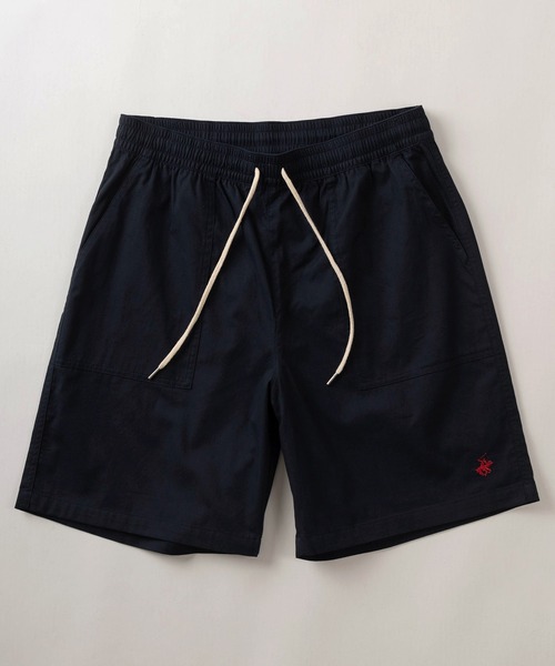 BEVERLY HILLS POLO CLUB（ビバリーヒルズポロクラブ）の「【BEVERLY HILLS POLO CLUB/ビバリーヒルズポロクラブ】ワンポイントロゴ刺繍 ベイカーデザイン 無地ピーチツイルハーフパンツ/ バギーショーツ（その他パンツ・メンズ・ホワイト/ベージュ/ネイビー/ブラック・M/L/XL）」の5枚目の写真