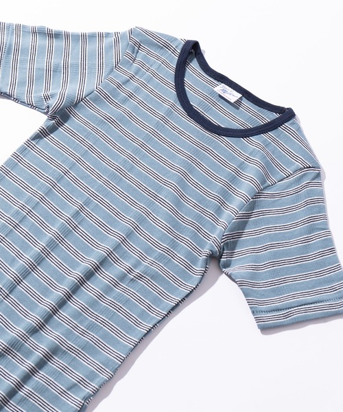 MILLER(ミラー)の「【Robert P. Miller】クルーネックTシャツ RM211-248(Tシャツ/カットソー・レディース・ブルー/アイボリー/グリーン/ブラウン/レッド/ネイビー/パープル/ブラック/オレンジ/ダークグレー/バーガンディー/ライトグレー/ピンク/イエロー/その他2/その他3/その他4/その他7/マルチ/その他6/ブルー系その他2/レッド系その他・FREE)」の8枚目の写真