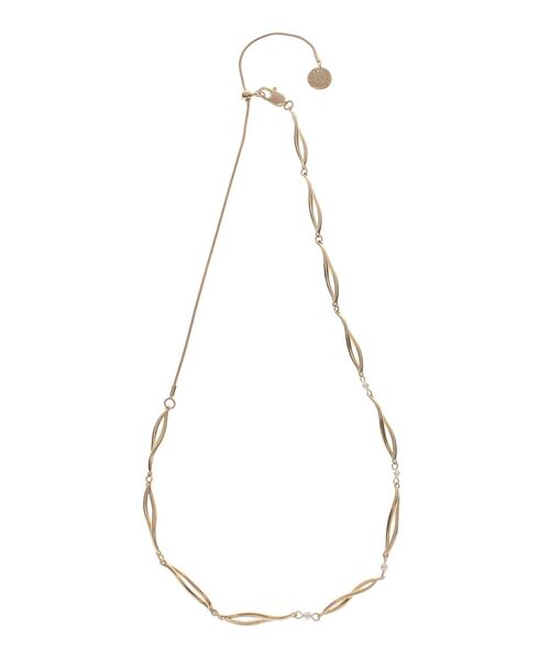 LAGUNAMOON（ラグナムーン）の「LADYパールチェーンチョーカー（チョーカー・レディース・シルバー/ゴールド・FREE）」の3枚目の写真