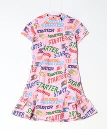 STARTER BLUE LABEL（スターターブルーレーベル）の「【STARTER GOLF】スターターゴルフ ロゴパターン 総柄モックネック半袖ワンピースレディース SG-123011（ワンピース）」