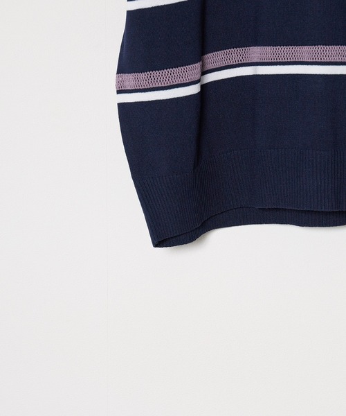 U.S. POLO ASSN.(ユーエスポロアッスン)の「U.S. POLO ASSN./ユーエスポロアッスン ニットポロシャツ(ポロシャツ・メンズ・ライトベージュ/ネイビー・LL/M/L)」の6枚目の写真
