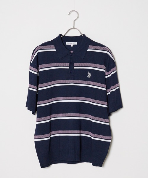 U.S. POLO ASSN.(ユーエスポロアッスン)の「U.S. POLO ASSN./ユーエスポロアッスン ニットポロシャツ(ポロシャツ・メンズ・ライトベージュ/ネイビー・LL/M/L)」の12枚目の写真