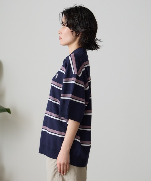 U.S. POLO ASSN.(ユーエスポロアッスン)の「U.S. POLO ASSN./ユーエスポロアッスン ニットポロシャツ(ポロシャツ・メンズ・ライトベージュ/ネイビー・LL/M/L)」の16枚目の写真