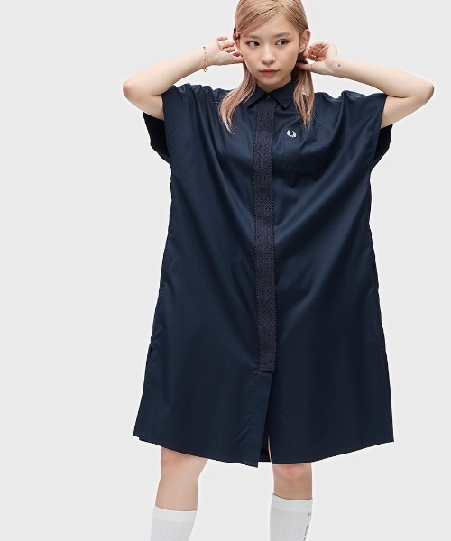 FRED PERRY（フレッドペリー）の「Lace Tape Shirt Dress