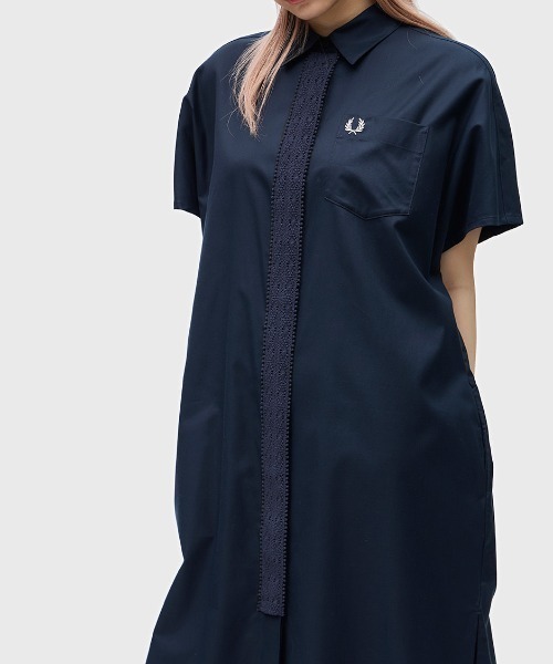 FRED PERRY（フレッドペリー）の「Lace Tape Shirt Dress