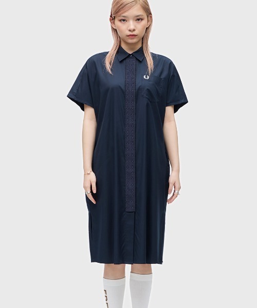 FRED PERRY（フレッドペリー）の「Lace Tape Shirt Dress