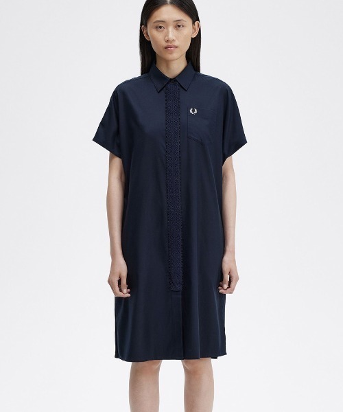 FRED PERRY（フレッドペリー）の「Lace Tape Shirt Dress