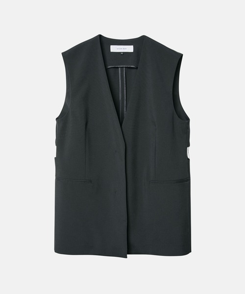 LE CIEL BLEU（ルシェルブルー）の「レースアップジレ / Lace-up Gilet（テーラードジャケット・レディース・ホワイト/ブラック・36）」の20枚目の写真