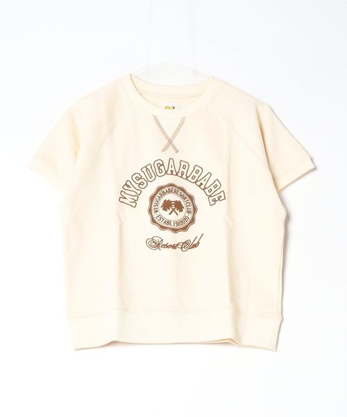 My sugar Babe(マイシュガーベイブ)の「MSB college logo half sweat (ladies)(Tシャツ/カットソー・レディース・ライトブルー/ボルドー/杢グレー/グリーン/イエロー/ネイビー・フリー)」の5枚目の写真