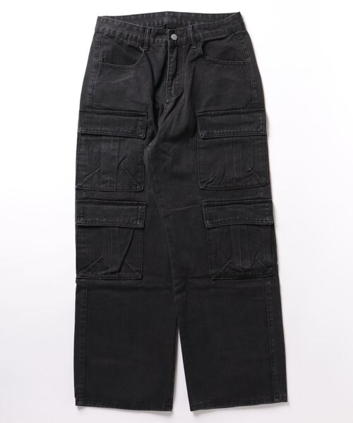 aimoha（アイモハ）の「aimoha outdoor ユニセックス　 デニムビンテージポケットパンツ（デニムパンツ・レディース・ブラック/ライトブルー・MEDIUM/LARGE/X-LARGE）」の21枚目の写真