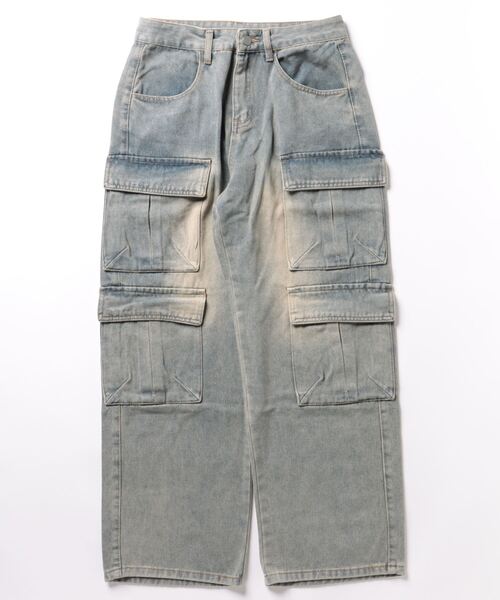 aimoha（アイモハ）の「aimoha outdoor ユニセックス　 デニムビンテージポケットパンツ（デニムパンツ・レディース・ブラック/ライトブルー・MEDIUM/LARGE/X-LARGE）」の22枚目の写真