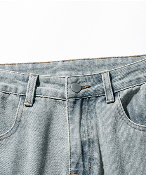 aimoha（アイモハ）の「aimoha outdoor ユニセックス　 デニムビンテージポケットパンツ（デニムパンツ・レディース・ブラック/ライトブルー・MEDIUM/LARGE/X-LARGE）」の13枚目の写真
