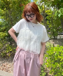 RODEO CROWNS WIDE BOWL | チュールドッキングＴシャツ(Tシャツ/カットソー)