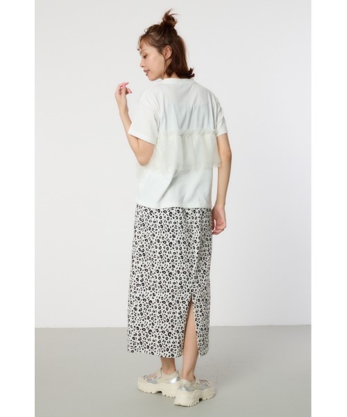 RODEO CROWNS WIDE BOWL（ロデオクラウンズワイドボウル）の「チュールドッキングＴシャツ（Tシャツ/カットソー・レディース・ブルー/ブラック/ホワイト・FREE）」の13枚目の写真