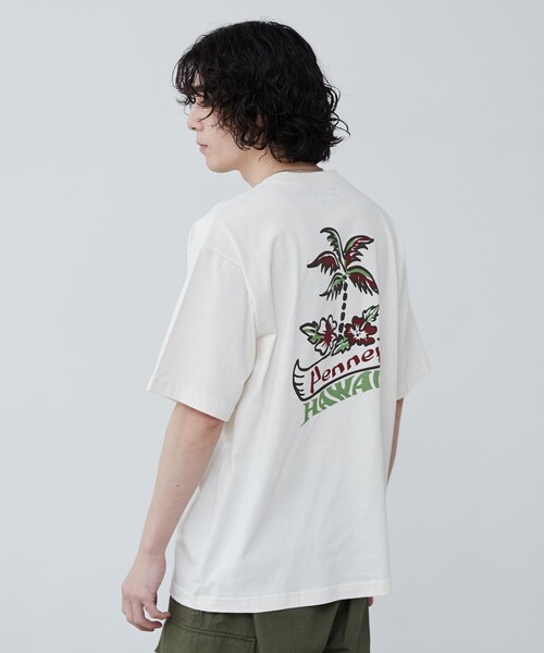 PENNEYS(ぺニーズ)の「PenneysHAWAII(ペニーズハワイ)別注プリントTシャツ(Tシャツ/カットソー・メンズ・オフホワイト/マスタード/ダークグレー・M/XL/L)」の9枚目の写真