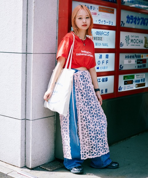 ROSE BUD(ローズバッド)の「ロゴTシャツ(Tシャツ/カットソー・レディース・ネイビー/レッド/ブルー・FREE)」の7枚目の写真