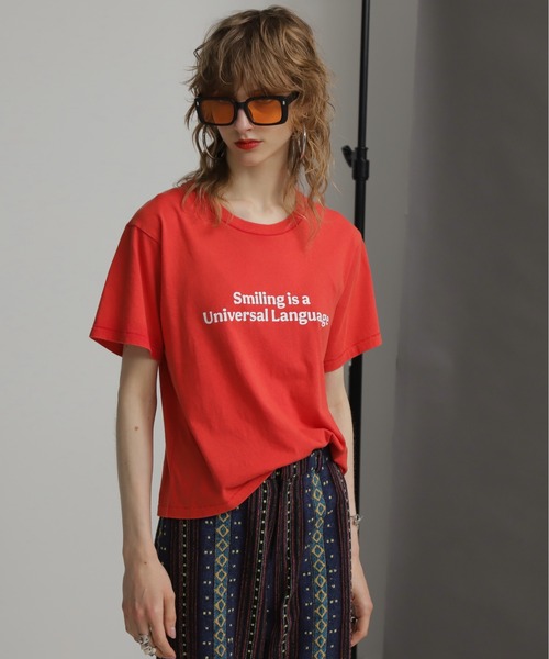 ROSE BUD(ローズバッド)の「ロゴTシャツ(Tシャツ/カットソー・レディース・ネイビー/レッド/ブルー・FREE)」の14枚目の写真