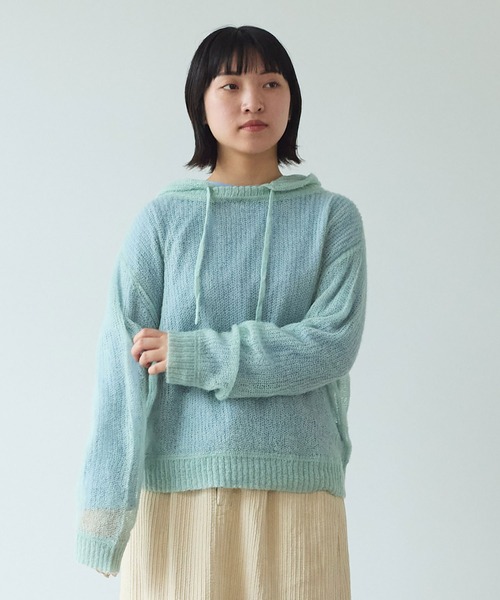 ビュルデサボン　モヘア　ニット　パーカー bulle de savon（ビュルデサボン）の「○7G mohair パーカー