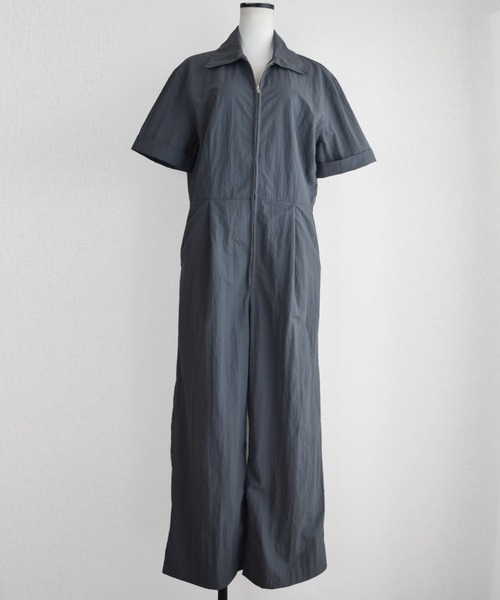 Marient（マリエント）の「ジップジャンプスーツ／サロペット（サロペット/オーバーオール・レディース・チャコール/ネイビー・FREE）」の5枚目の写真