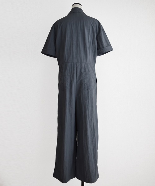 Marient（マリエント）の「ジップジャンプスーツ／サロペット（サロペット/オーバーオール・レディース・チャコール/ネイビー・FREE）」の7枚目の写真