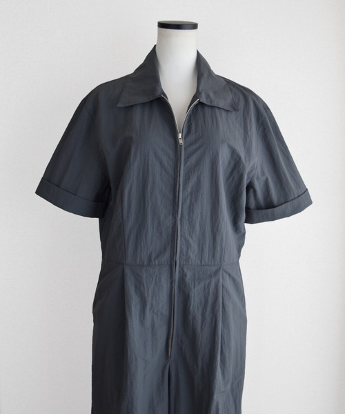 Marient（マリエント）の「ジップジャンプスーツ／サロペット（サロペット/オーバーオール・レディース・チャコール/ネイビー・FREE）」の8枚目の写真