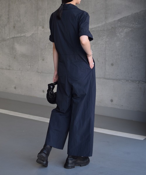 Marient（マリエント）の「ジップジャンプスーツ／サロペット（サロペット/オーバーオール・レディース・チャコール/ネイビー・FREE）」の13枚目の写真