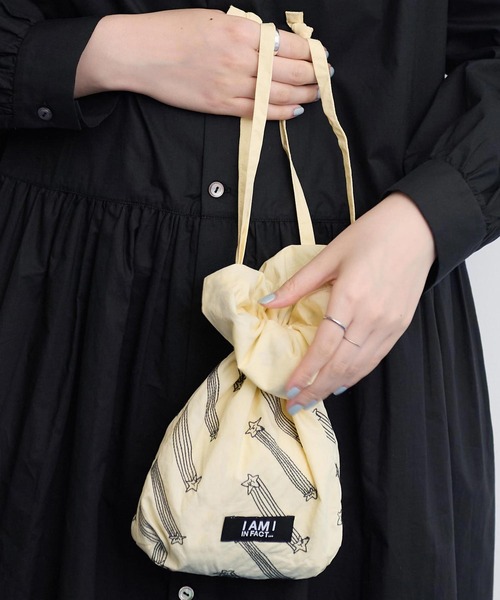 I am I in fact...（アイアムアイインファクト）の「●Twinkle star 刺繍バッグ（ハンドバッグ・レディース・ベージュ/チャコールグレー・FREE）」の7枚目の写真