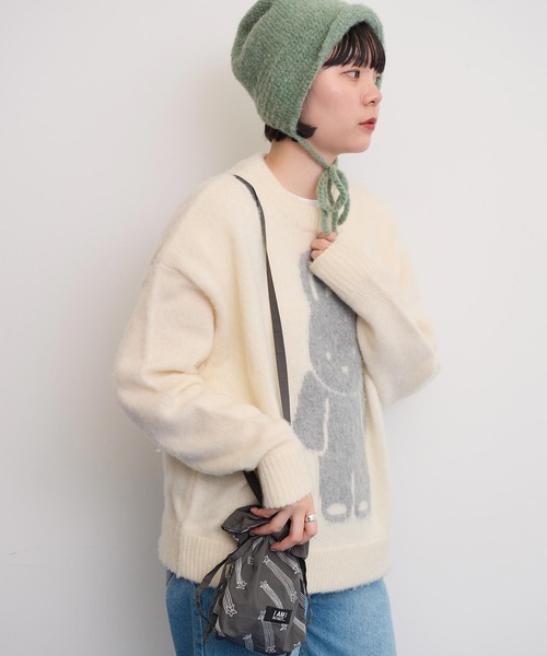 I am I in fact...（アイアムアイインファクト）の「●Twinkle star 刺繍バッグ（ハンドバッグ・レディース・ベージュ/チャコールグレー・FREE）」の13枚目の写真