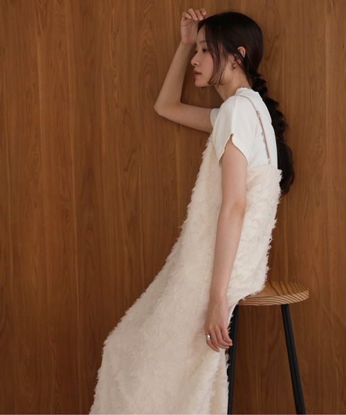 【セール】シャギージャガードキャミワンピース（ワンピース）｜Bab（バブ）