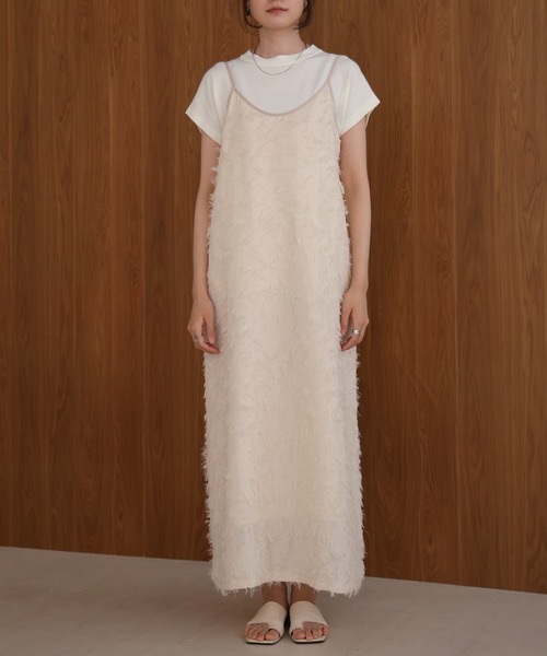 【セール】シャギージャガードキャミワンピース（ワンピース）｜Bab（バブ）