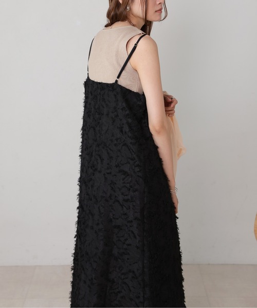 【セール】シャギージャガードキャミワンピース（ワンピース）｜Bab（バブ）