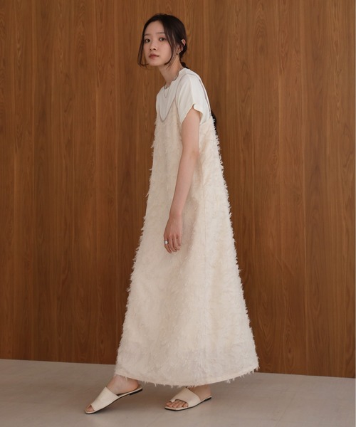 【セール】シャギージャガードキャミワンピース（ワンピース）｜Bab（バブ）