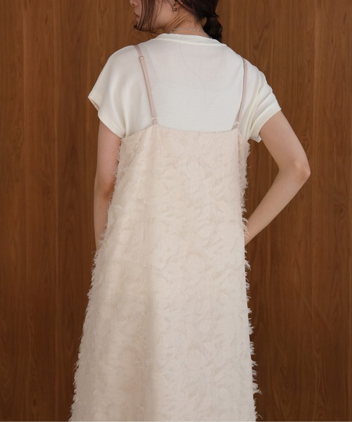 【セール】シャギージャガードキャミワンピース（ワンピース）｜Bab（バブ）