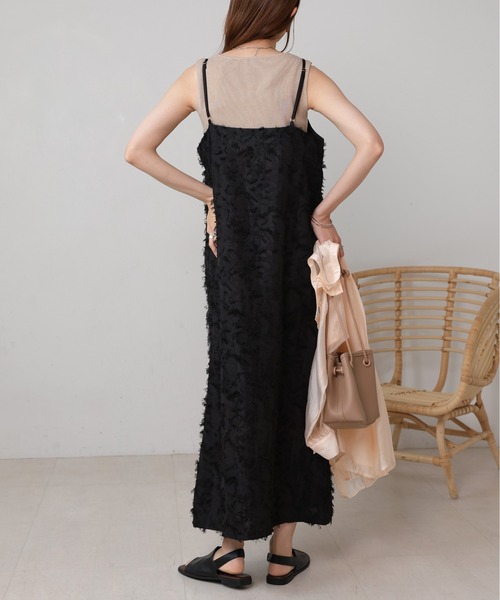 【セール】シャギージャガードキャミワンピース（ワンピース）｜Bab（バブ）