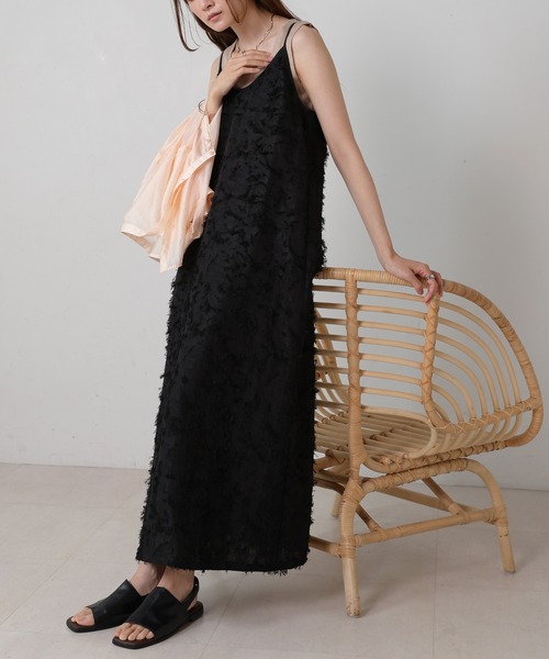 【セール】シャギージャガードキャミワンピース（ワンピース）｜Bab（バブ）