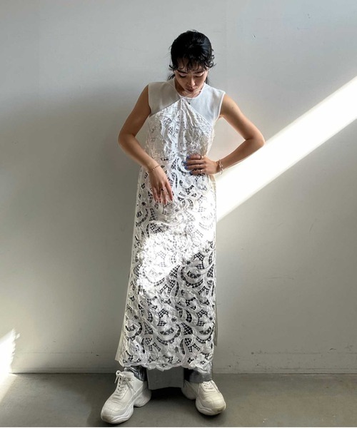 Ameri（アメリ）の「MEDI 2WAY CUT WORK LACE LONG TOP（その他