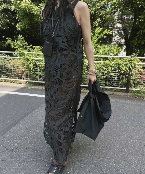 Ameri（アメリ）の「MEDI 2WAY CUT WORK LACE LONG TOP（その他